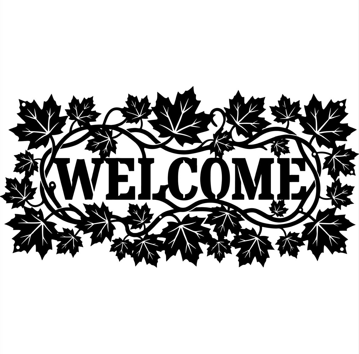 Tablica Dekoracyjna Liście Klonu „Welcome”