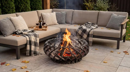Openwork Garden Fire Pit "Nest" 86 cm