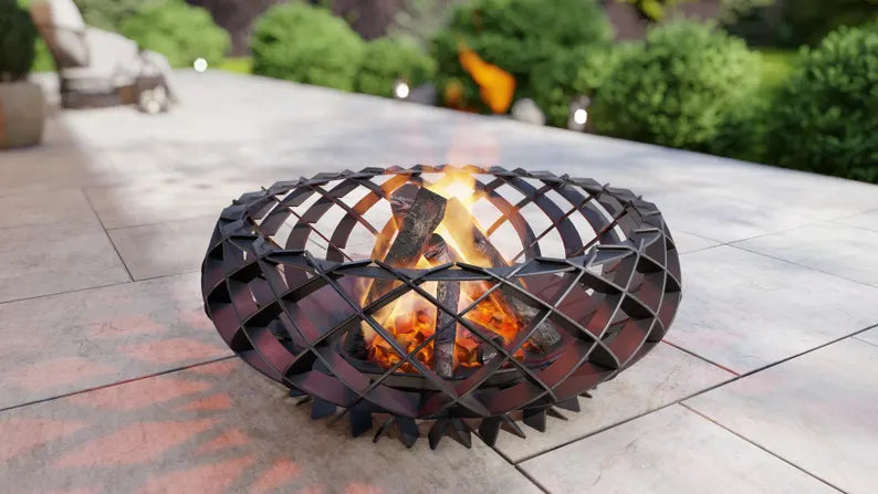 Openwork Garden Fire Pit "Nest" 86 cm