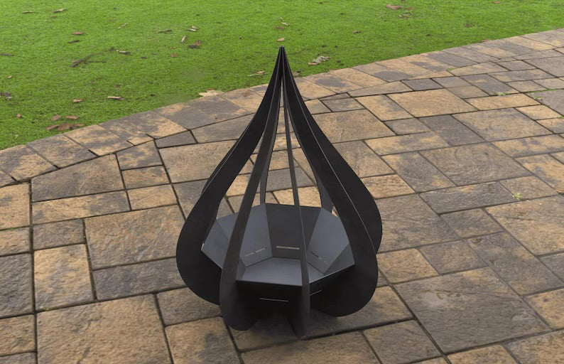 Garden Fire Pit "Flame" 80 cm