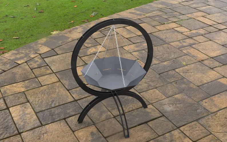"Orbit" Hanging Garden Fire Pit 100 cm