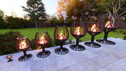 Garden Fire Pit / Candle Holder "Goblet Fire"