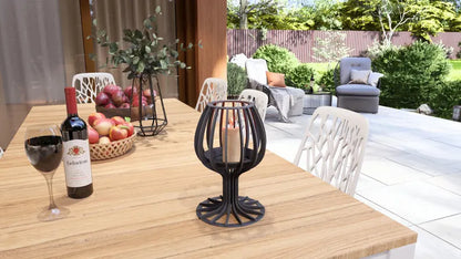 Garden Fire Pit / Candle Holder "Goblet Fire"