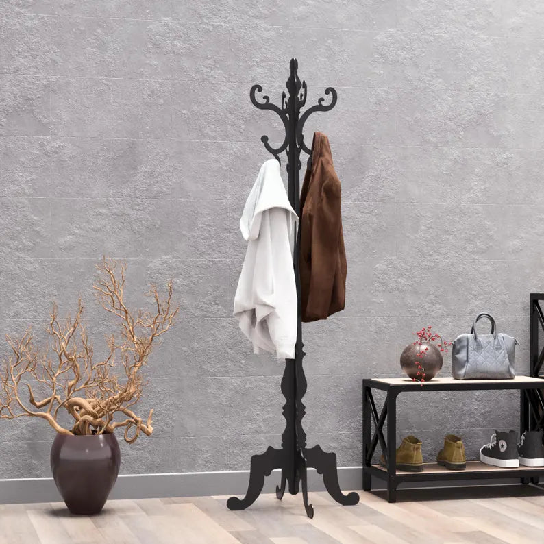 Classic Crown Standing Hanger - Classic Metal Floor Hanger