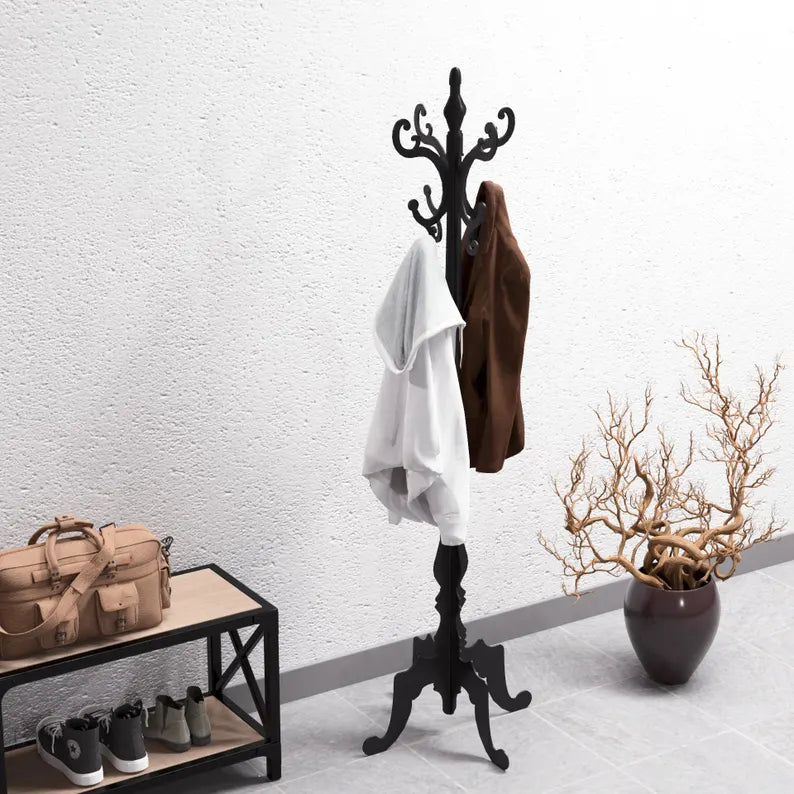 Classic Crown Standing Hanger - Classic Metal Floor Hanger