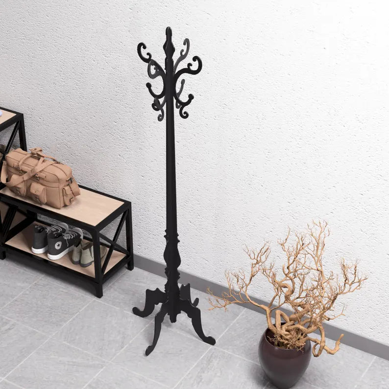 Classic Crown Standing Hanger - Classic Metal Floor Hanger
