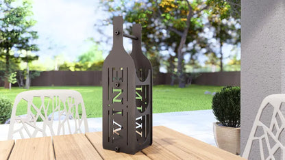 Bottle Wine Rack – Metal Countertop Rack for 3 Bottles Loft