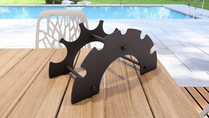 Arch Wine Rack - Metal Countertop Rack for 5 Bottles Loft