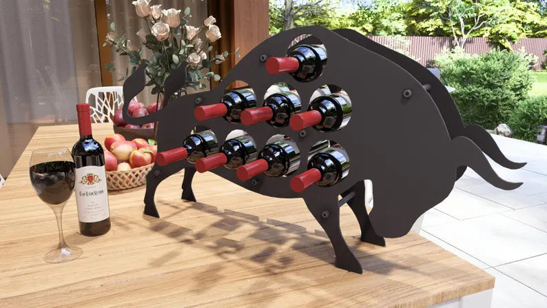 "Bison" Wine Rack