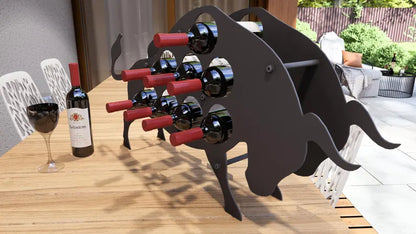 "Bison" Wine Rack