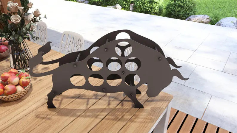 "Bison" Wine Rack