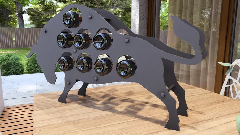 "Bison" Wine Rack