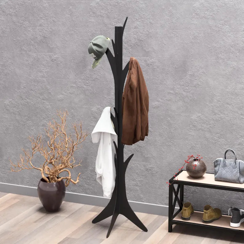 "Tree" Metal Standing Clothes Rack