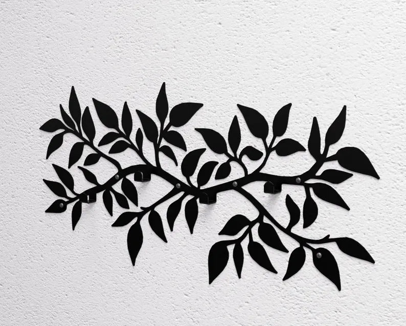 Metalowy Wieszak Ścienny „Foliage”