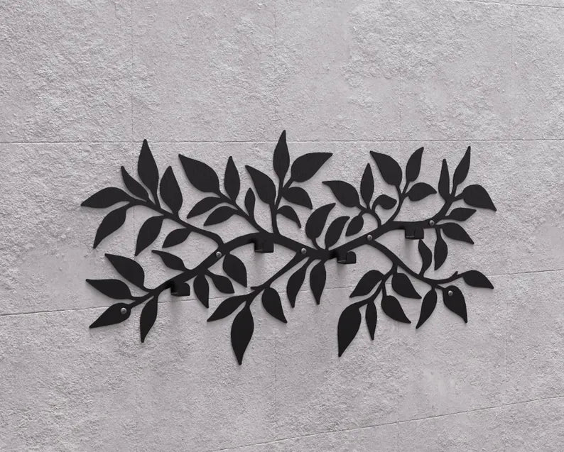 Metalowy Wieszak Ścienny „Foliage”