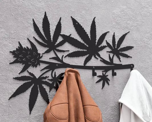 "Cannabis" Metal Wall Hanger