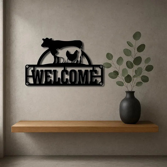 Decorative Farm Sign "Welcome"