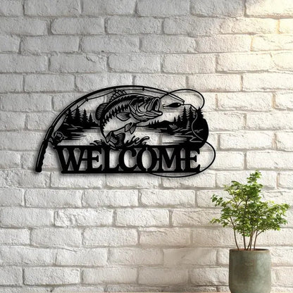 Tablica Dekoracyjna Wędkarz „Welcome”