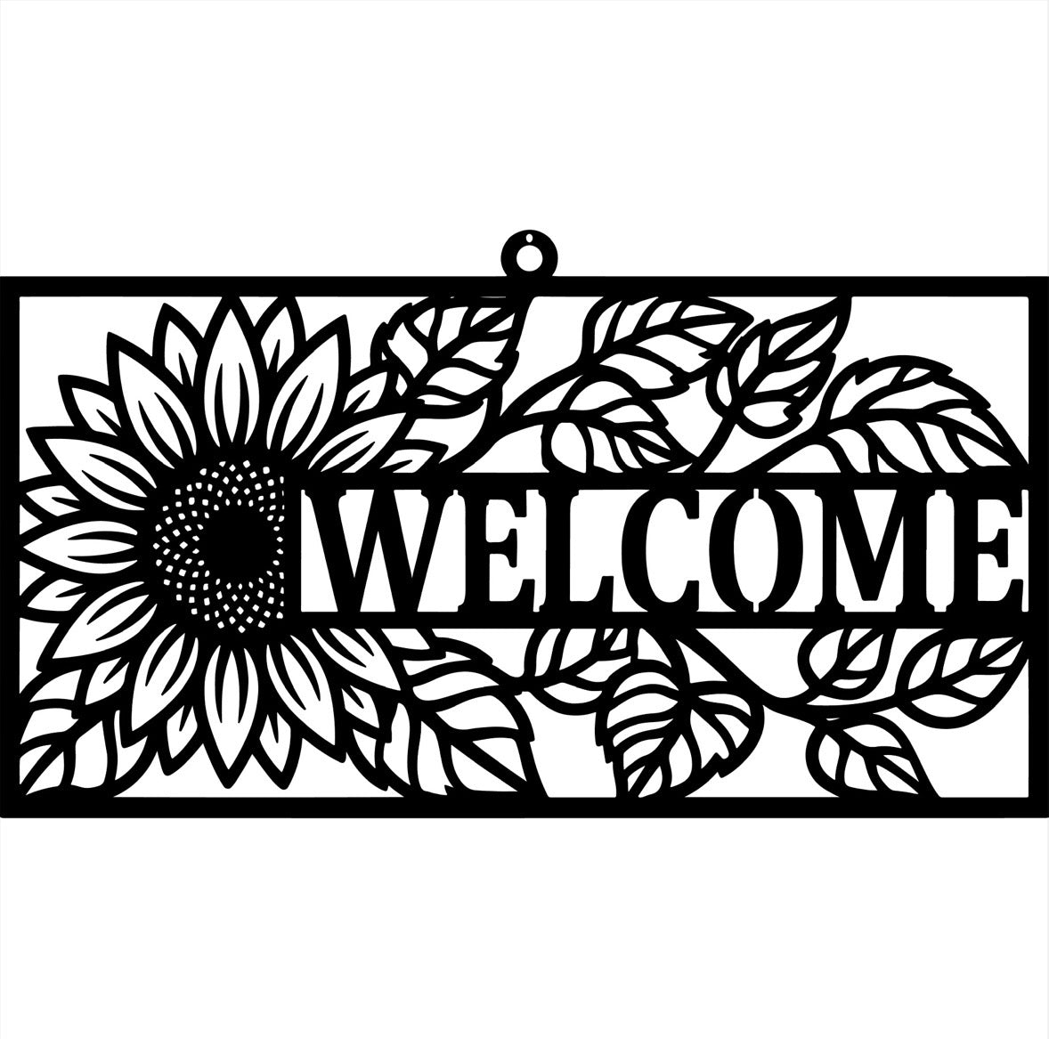 Tablica Dekoracyjna Słonecznik „Welcome”