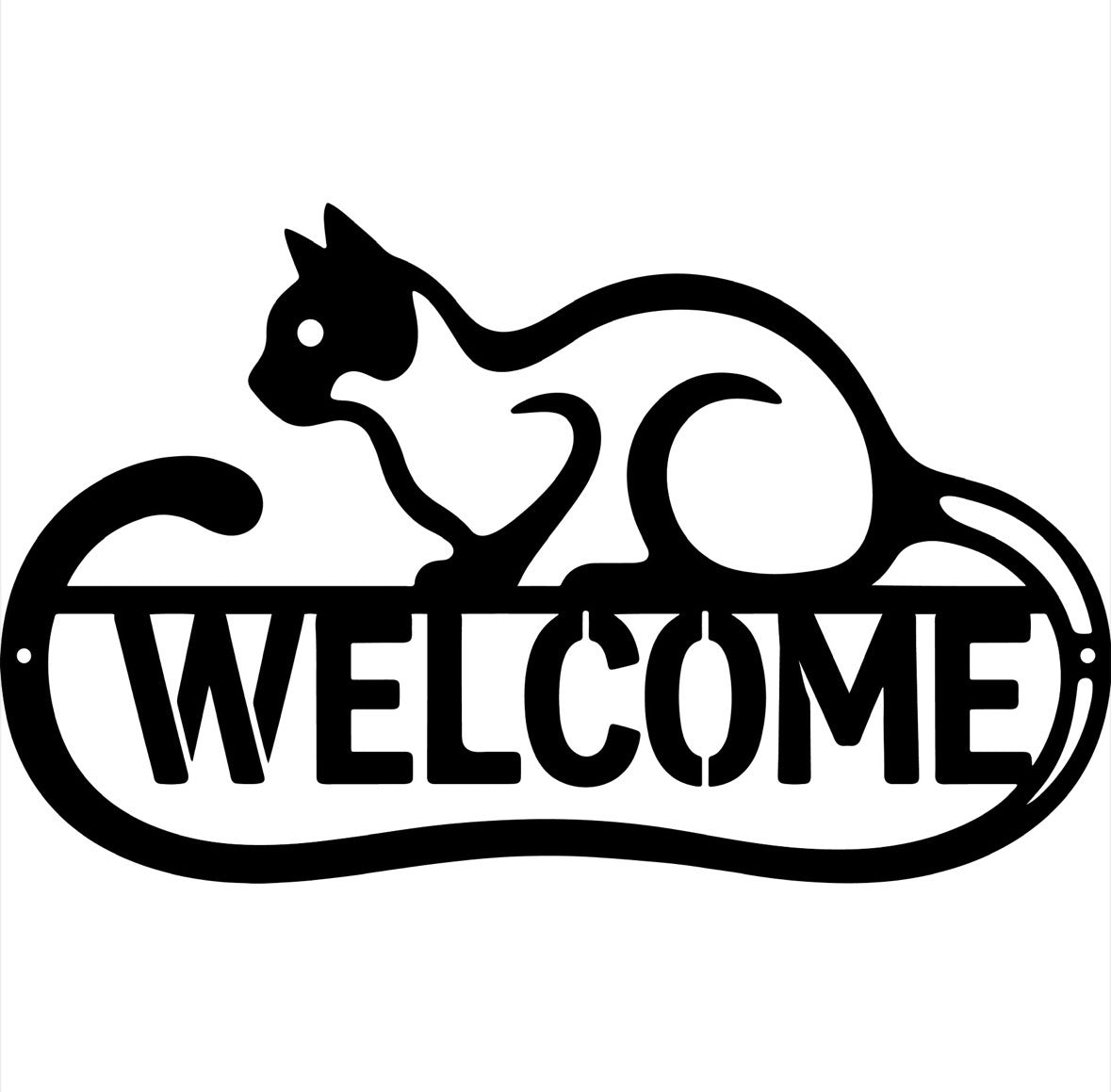 Tablica Dekoracyjna Kot „Welcome”