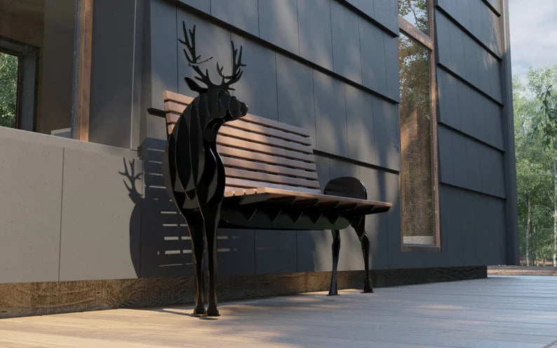 Garden Bench "Deer"