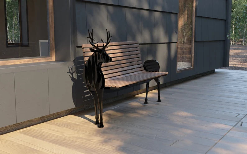 Garden Bench "Deer"