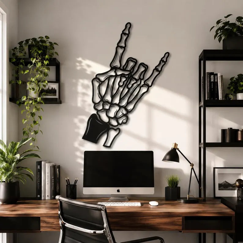 Skeletal Hand - Rock On