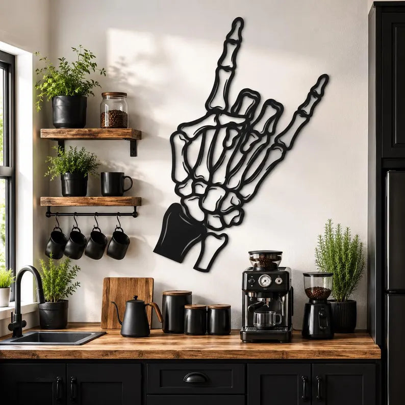 Skeletal Hand - Rock On
